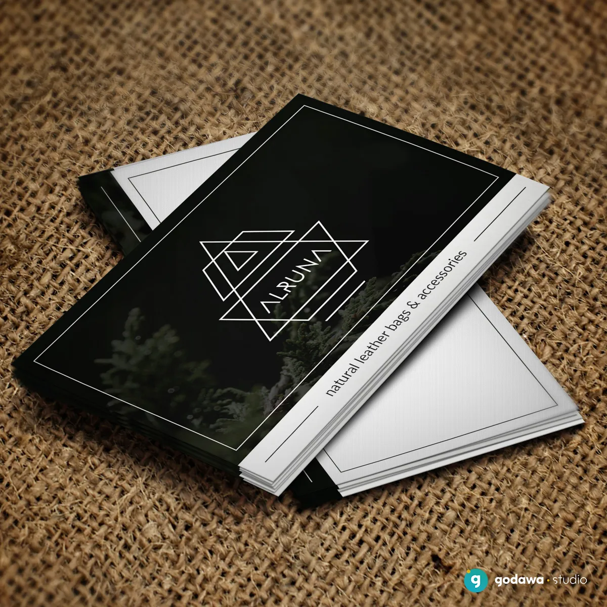 wizytówka Alruna z logo naszego projektu