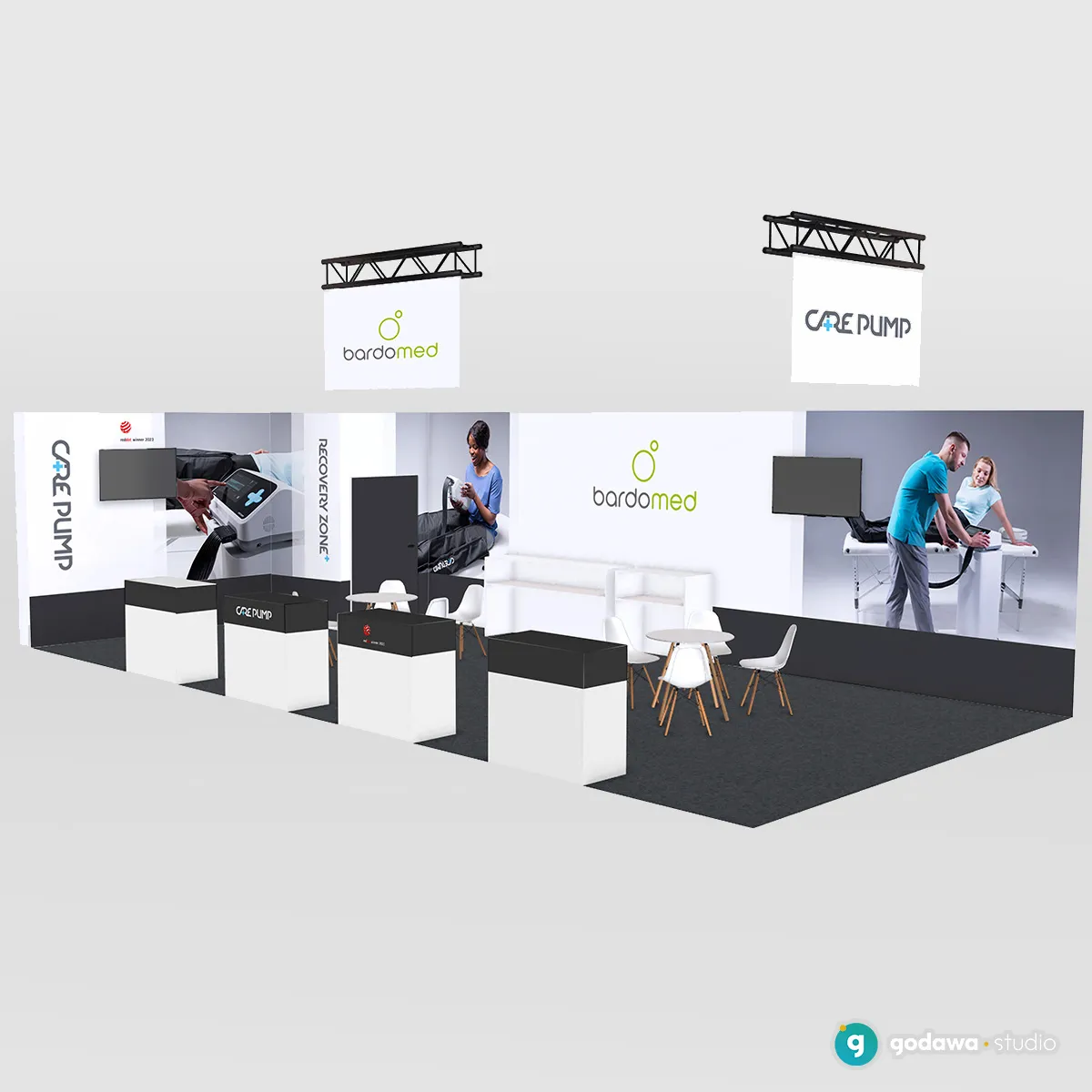 projekt stoiska targowego BardoMed