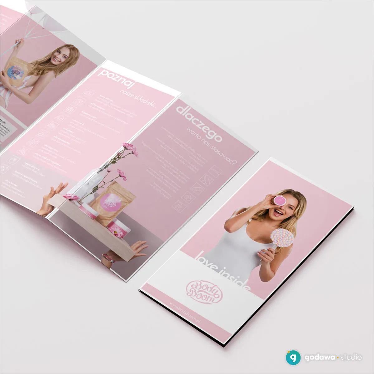 ulotka reklamowa kosmetyków BodyBoom
