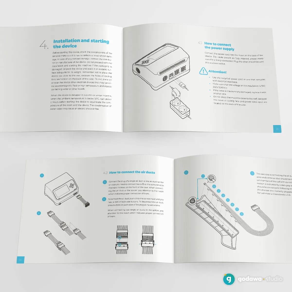 instrukcja obsługi urządzeń CarePump - przykładowe rozkładówki