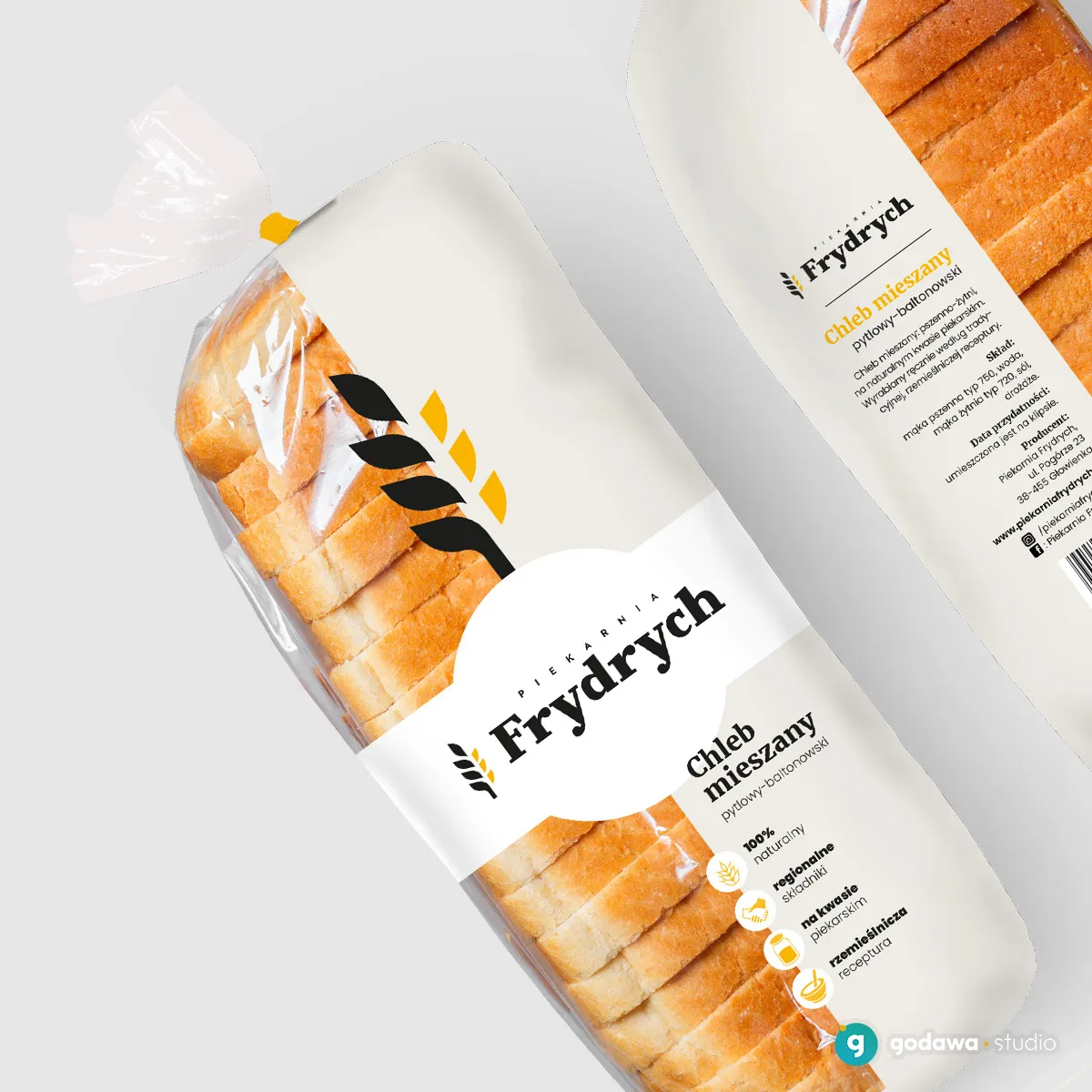 Piekarnia Frydrych - projekt woreczków foliowych