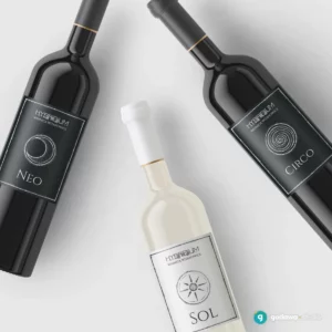 projekt etykiet wina Hybridium