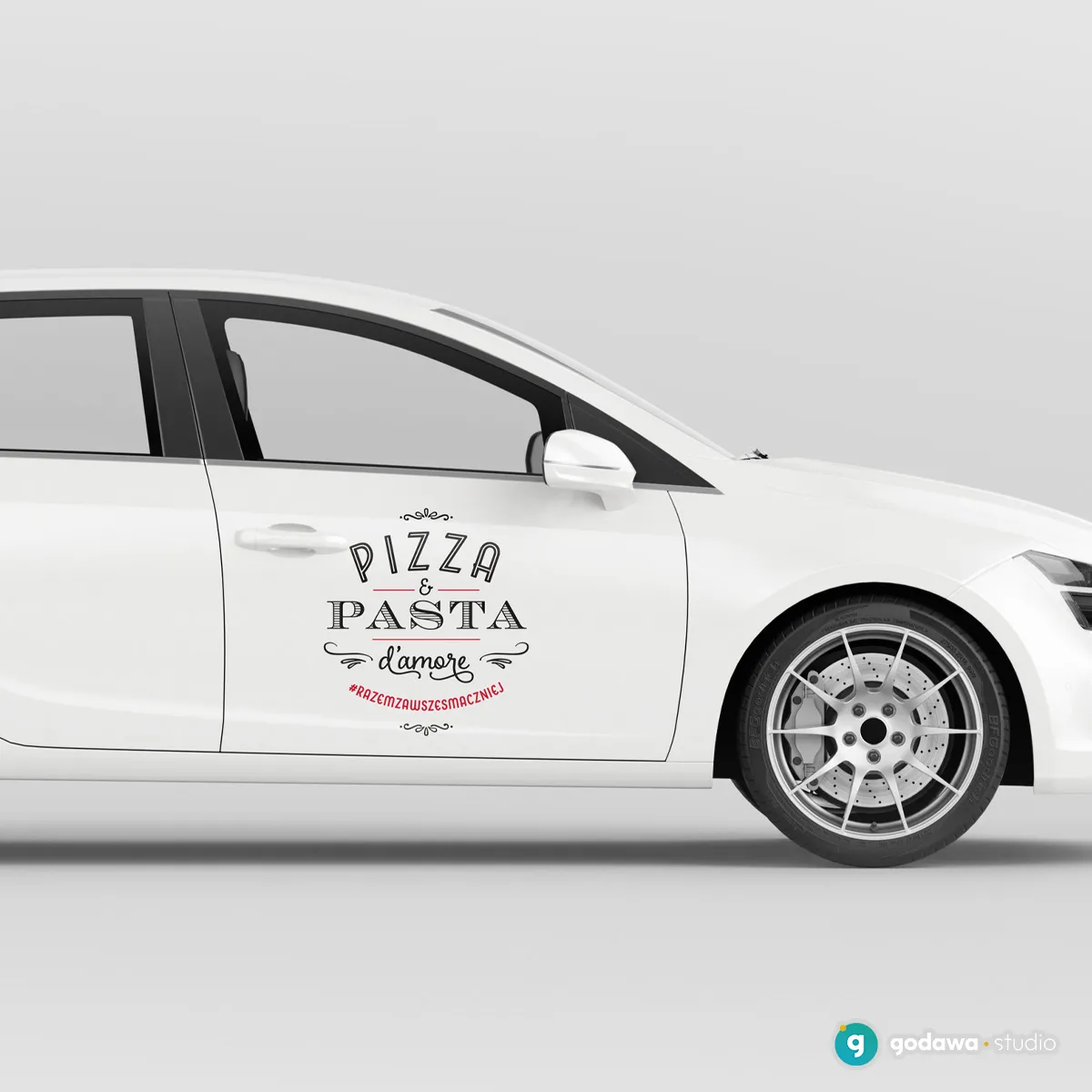 projekt okleiny samochodu L'Osteria