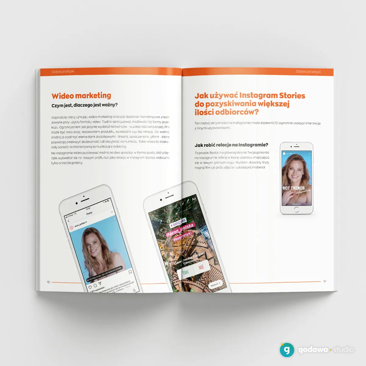 broszura dla początkujących instagramerek (w ramach wydarzenia Avon)