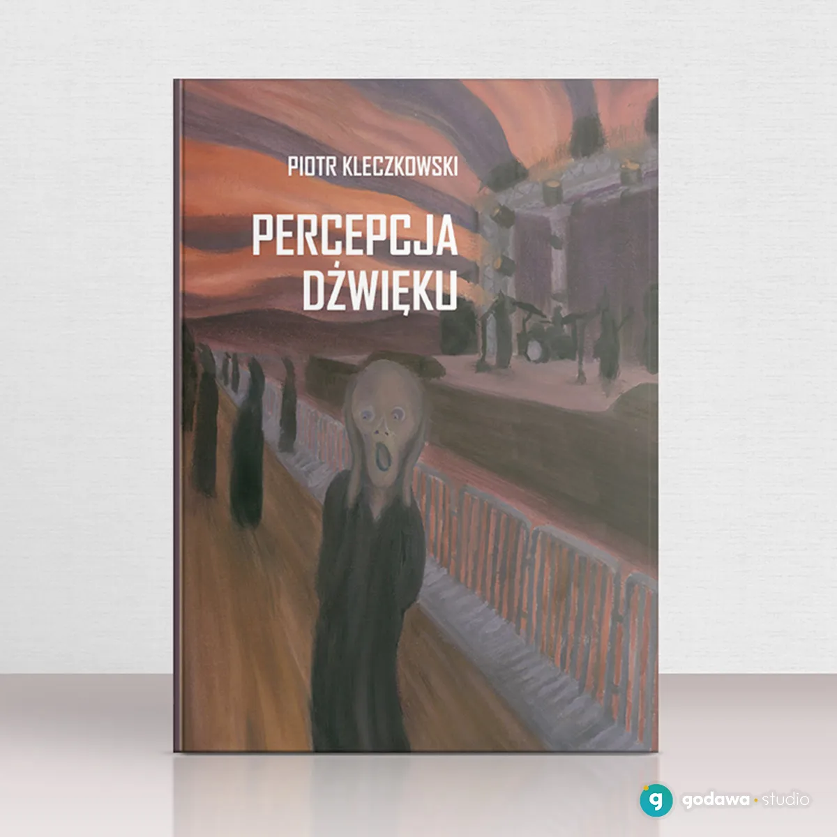 okładka książki "Percepcja dźwięku" z autorską ilustracją