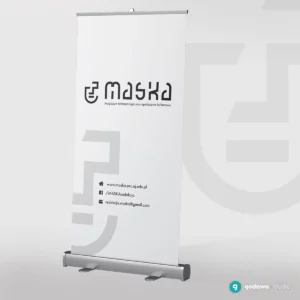 rollup dla czasopisma "Maska" wraz z naszym logo