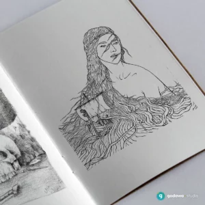 szkic na okładkę płyty Thief of Time