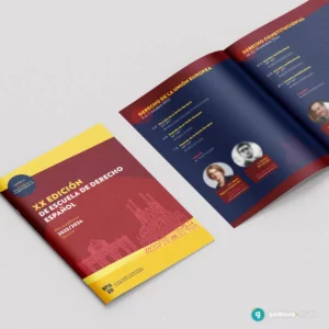 broszura z harmonogramem Szkoły Prawa Hiszpańskiego UW